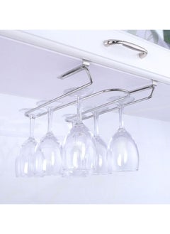 HomarKet Stainless Steel Wine Glass Holder Under Cabinet Stemware Rack  - Image 4