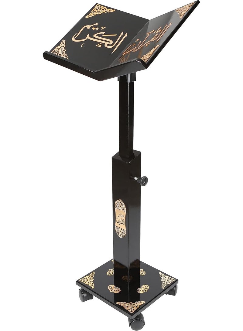 حامل مصحف خشبي فاخر اسود صناعة تركية - Image 2