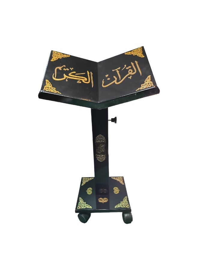 حامل مصحف خشبي فاخر اسود صناعة تركية - Image 4