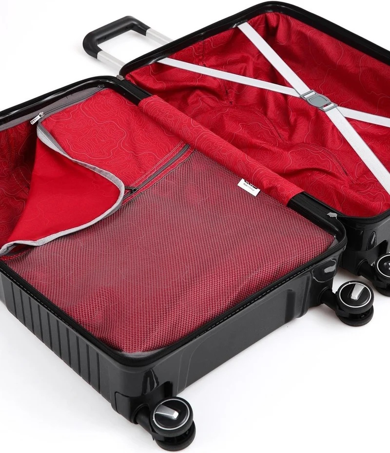 S-Invalid Brand Name Stylish Ultra Light Polypropylene Unbreakable 3-Piece Suitcase Set
