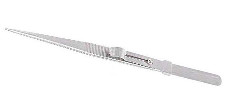 Diy Crafts CTDIYHI47047 Works Adjustable Steel Straight Tweezer Forceps Phones Gadgets Panell 3 Steel Straight Tweezer Multicolor - Image 4