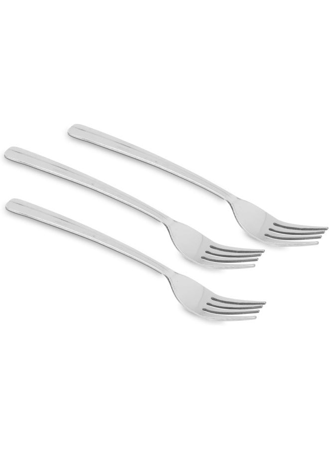 RAJ شوكة حلوى RAJ RK من الفولاذ المقاوم للصدأ 3 قطع - فيكتوريا - Image 3