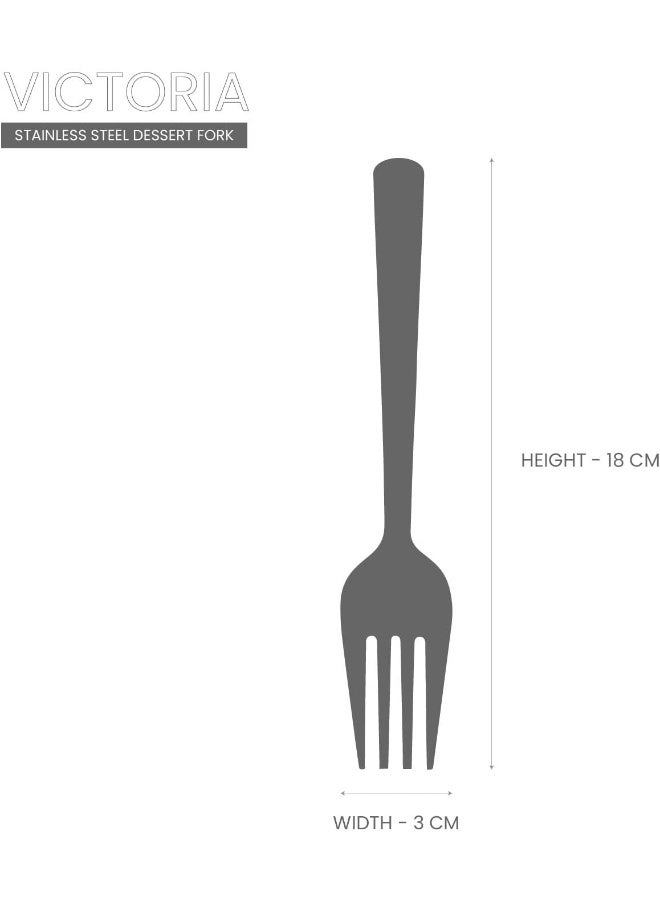 RAJ شوكة حلوى RAJ RK من الفولاذ المقاوم للصدأ 3 قطع - فيكتوريا - Image 4