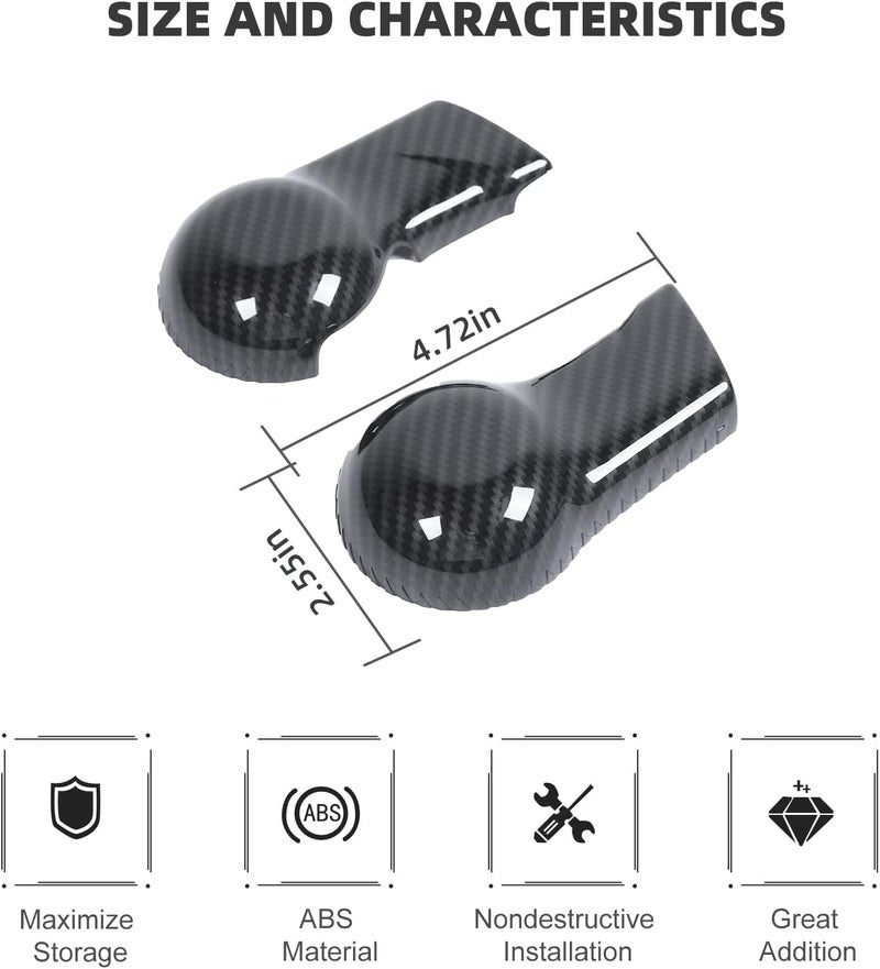 RT-TCZ Carbon Fiber Gear Shift Knob Cover Trim Interior Accessories for Chevrolet Camaro 2010-2015 - Image 2