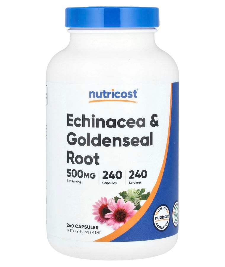 Echinacea & Goldenseal Root 500 mg 240 Capsules