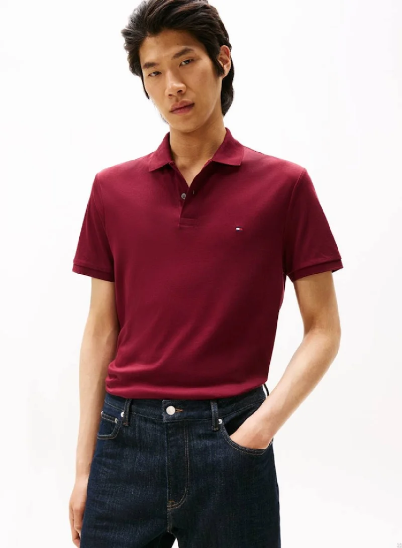 Regular Fit Interlock Knit Polo Shirt
