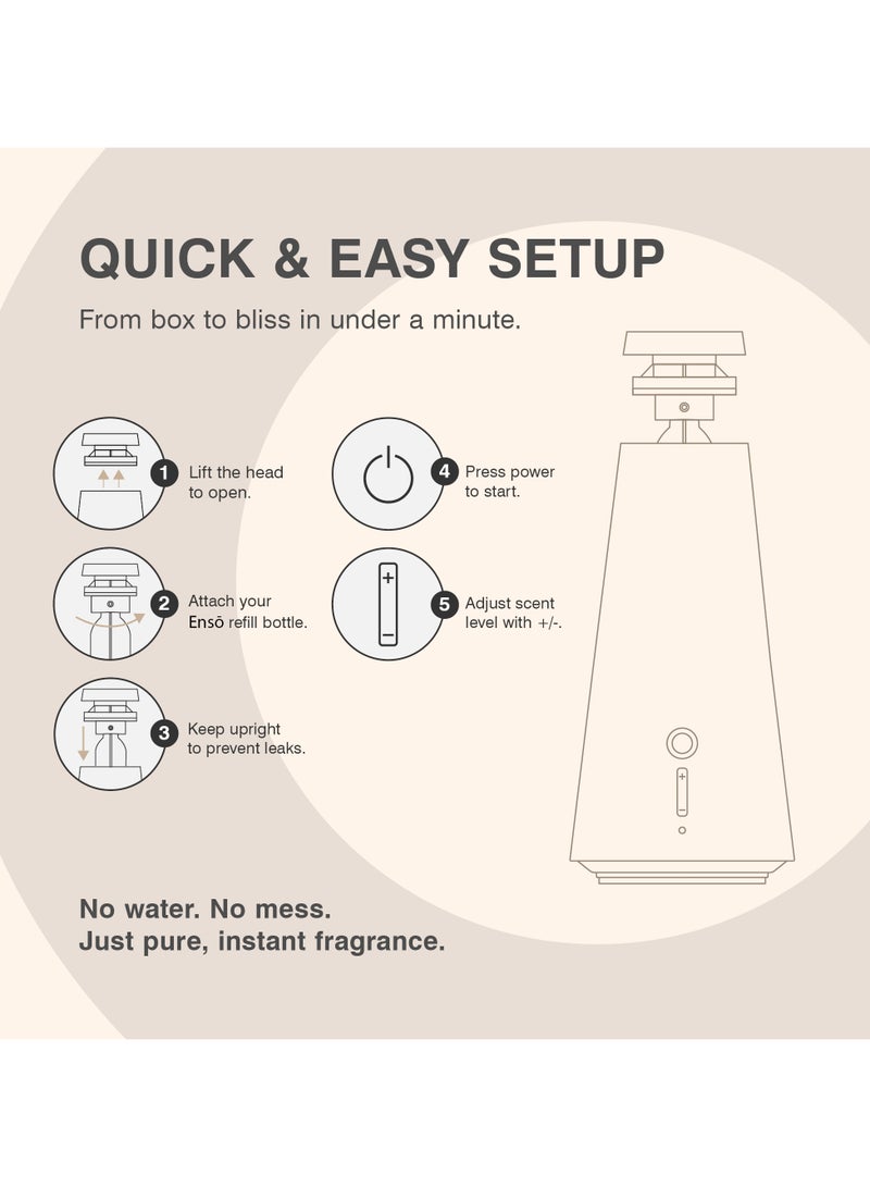 ISCENT Ensō Luxury Cold-Air Scent Diffuser Fragrance System for Home or Office Covers Up to 1000 Sq Ft - Image 4