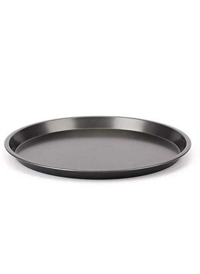 Xacton Carbon Steel Non-Stick Round Pizza Pan | Bake Ware Pizza Pan Used in Microwave Oven, OTG | Baking Tray Plate Pizza Baking Tools - Black (23cm x 23cm x 1.5cm) - Image 1