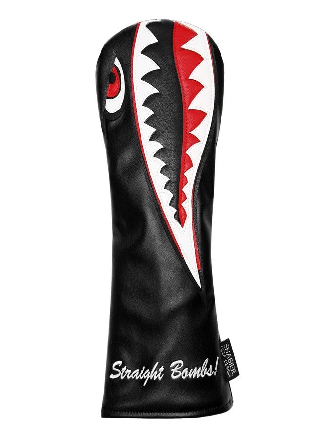 SHABIER New Flying Tiger Warshark Golf Headcover for Golf Club Available for Driver/Fairway/Hybird (One Set(1Dr+1Fa+1Hy)) - Image 5