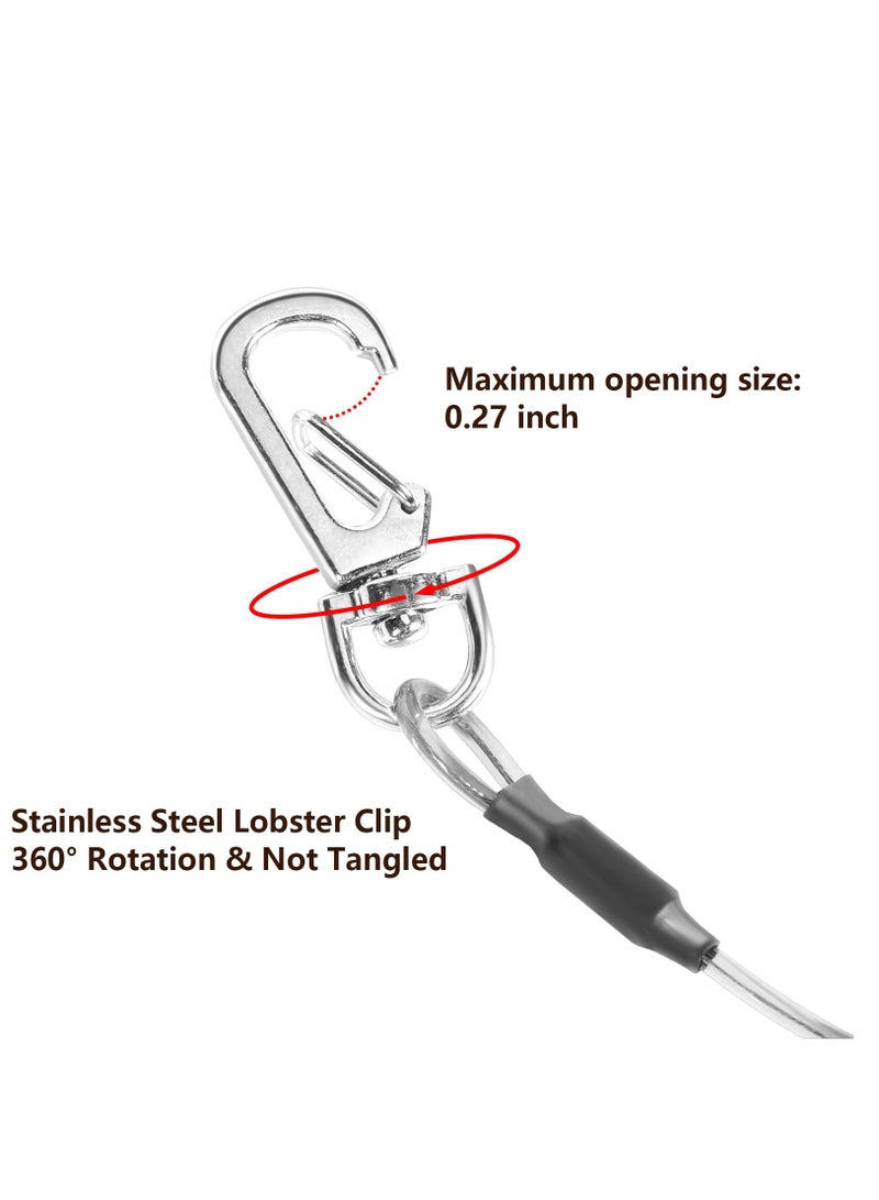 Excefore 6PCS Fishing Lanyard, Keychain Stretchy Retractable Coiled Lanyard Multifunctional For Pliers, Boating, Keys, Hiking Climbing Cycling Fishing - Image 3