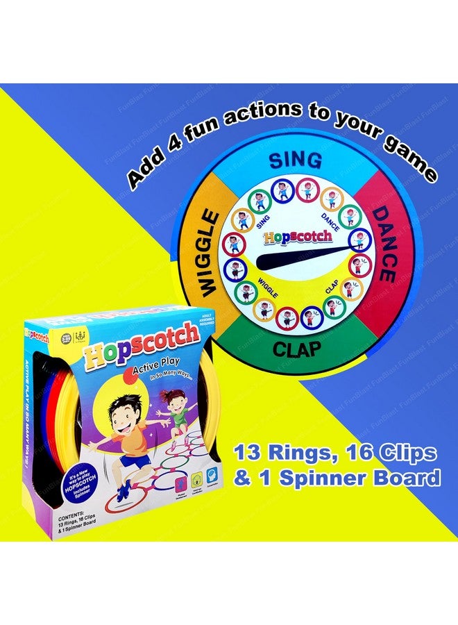 FunBlast Hopscotch Active Indoor Play with Rings Game for Kids - Kids Hopscotch Game, Educational Colorful Rings Game for Kids, Indoor and Outdoor Games for Kids (Multicolor) - Image 4