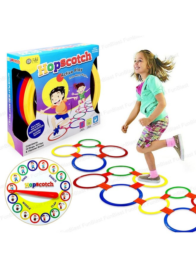 FunBlast Hopscotch Active Indoor Play with Rings Game for Kids - Kids Hopscotch Game, Educational Colorful Rings Game for Kids, Indoor and Outdoor Games for Kids (Multicolor) - Image 1