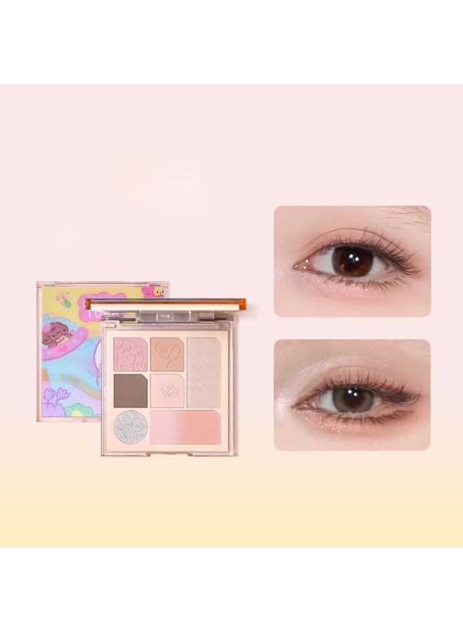 CHIO.TURE Multicolour Eyeshadow Palette 7.5g 06 Milky Pink - Image 2