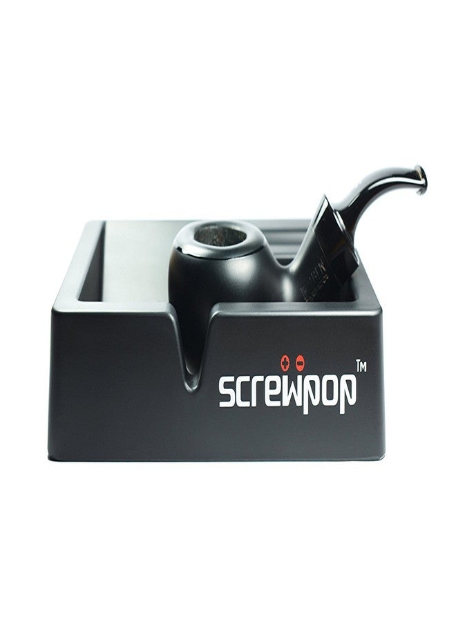 Screwpop 3Way Cigar Ashtray, Cigarillos and Pipes Built from Ultra-Strong Industrial Grade Black Melamine - Image 4