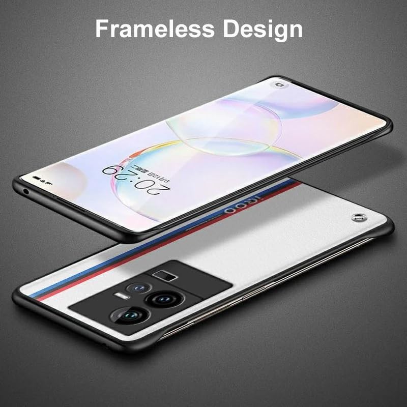 REALCASE iQOO 11 5G Back Cover Case | Stylish Frameless Matte Hard Skin | Soft TPU Shock Proof Bumper Back Cover for iQOO 11 5G (Black) - Image 5