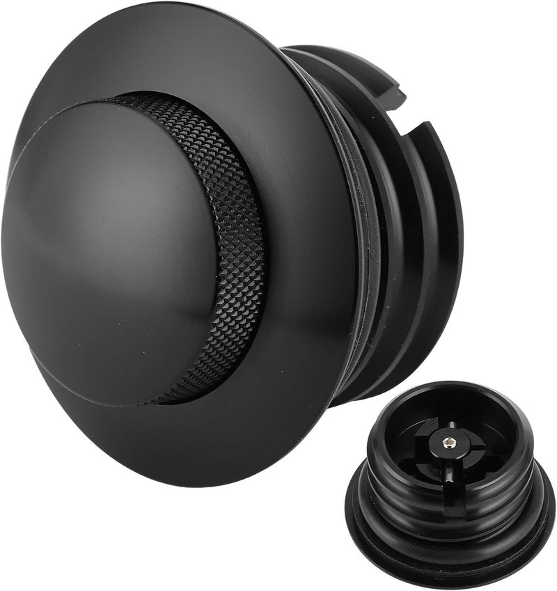 Fuel Filler Cover Push Type CNC Aluminum Alloy, Gas Oil Cap Replacement, Durable Fuel Cover for Car Truck Vehicle Accessories with Leak Proof Design and Easy Installation (Black) - Image 5