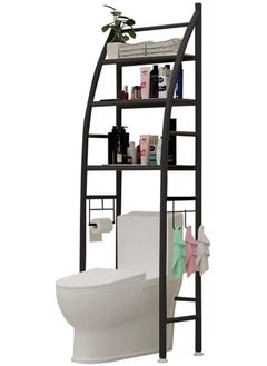 Space Saver Over The Toilet Tier Storage Three Shelf Metal Organizer Rack - Black - pzsku/Z4127DAAFE99CCAE1EA83Z/45/_/1703645896/7e8872b1-af80-4279-86d0-6ad77c24baca