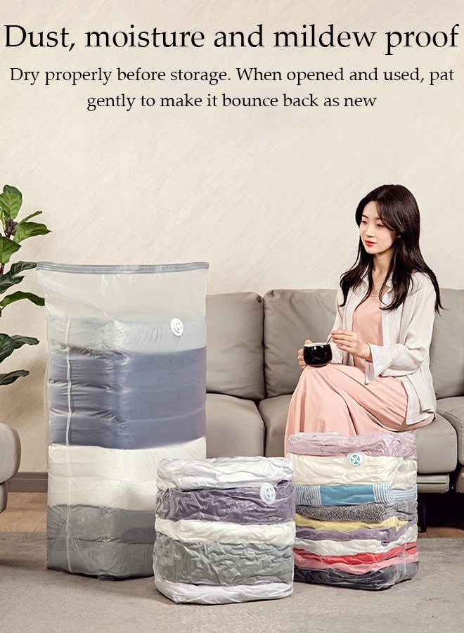 DUNISO Vacuum Space Saver Bag, 5 Pack Small Size Reusable Vacuum Storage Bag(70 x 50 x 32 cm), Vacuum Seal Storage Bag with Hand Pump, Suitable for cotton quilt, blanket, clothing - Image 5