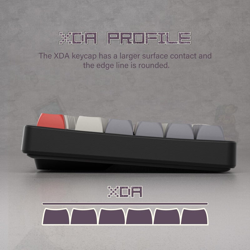 GMKWTL XDA Profile PBT Keycaps, Retro Game Console Custom Keycap Set, XVX Keyboard Keycap 75 Percent with Dye-Sublimation Suitable for Most 65% 80% 100% Gateron Cherry MX Switches Mechanical Keyboard - Image 4