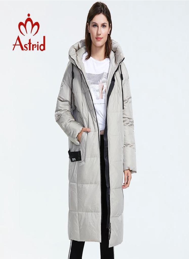 Eckek - Coat Astrid Thick Slim Wome Long Fashion Casual Hooded Windproof Cotton - Image 1