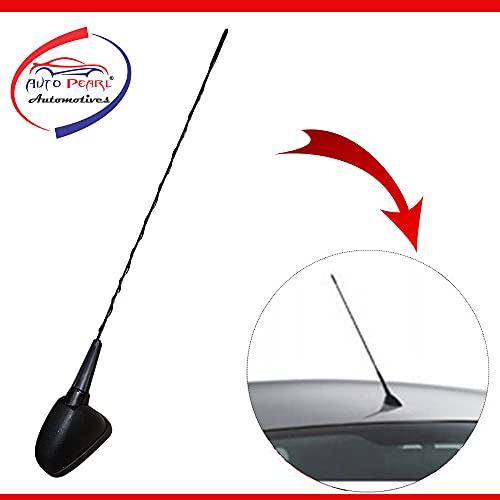Auto Pearl - Vehicle Roof Mount Rubber Antenna Mast Flexible Car Antenna with Anti-Theft Design and Car Wash Safe - Black -Manza - Image 3