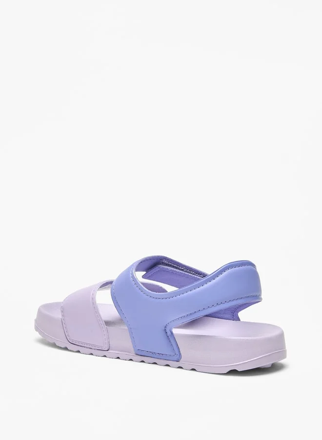 كابا Girls' Colourblock Floaters with Hook and Loop Closure