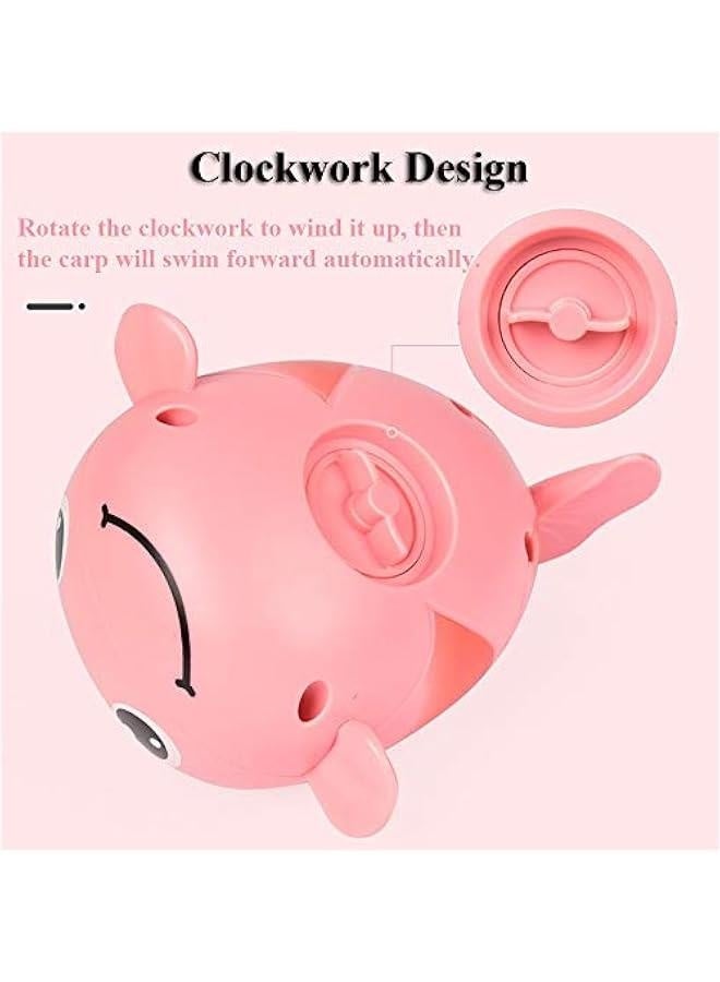 Wind-up Carp Bath Toy for Kids, Windup Fish Bath Toy Bahtub Carp Toy Fish Floating Toy Carp Water Toy Swimming Fish Tub Toy for Toddlers (Yellow) - Image 2