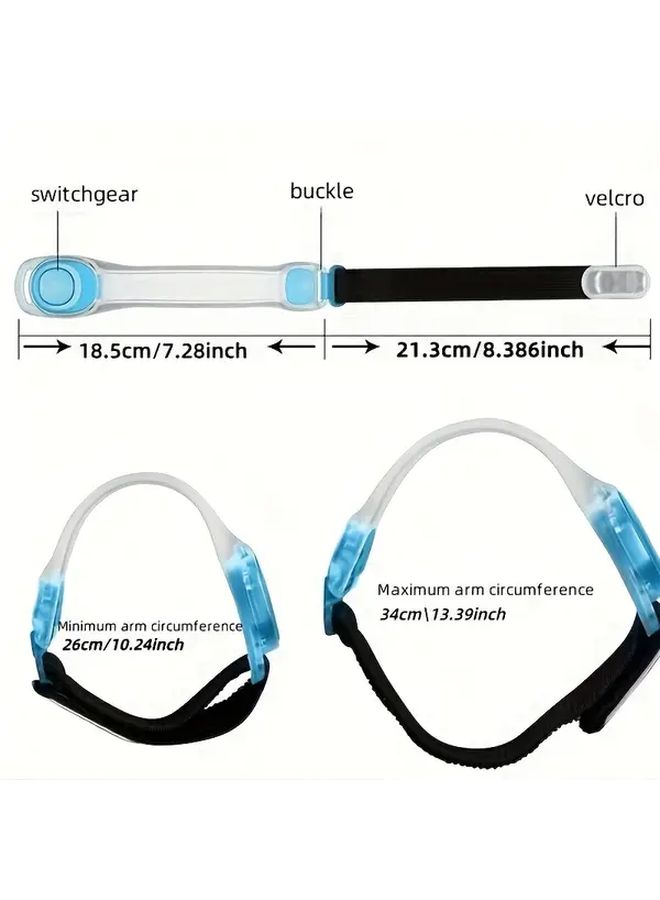 Red Outdoor Sports Running Lamp 2 Modes LED Light for Night Hiking Cycling Arm Ankle Strap - Image 2