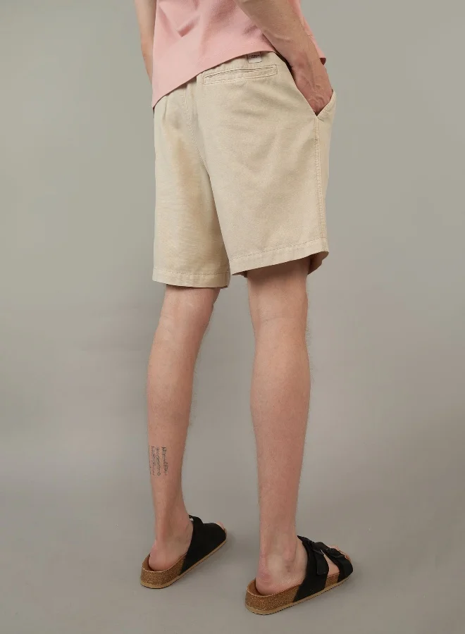 American Eagle AE 7" Linen-Blend Lived-In Trekker Short