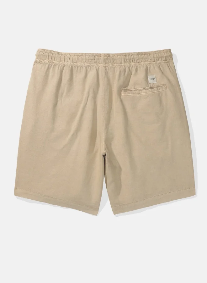 American Eagle AE 7" Linen-Blend Lived-In Trekker Short