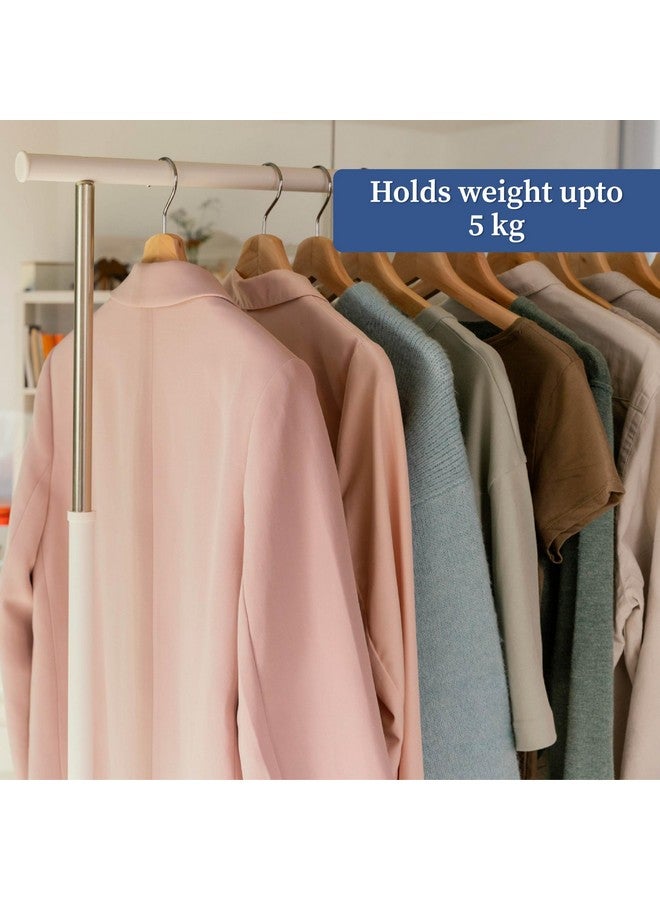 Homestrap Premium Round Bar Wooden Hanger (Pack of 6)| Durable Wooden Garment Hangers with Cut Notches & 360 Degree Swivel Chrome Hook for Hanging Heavy Clothes - Image 5