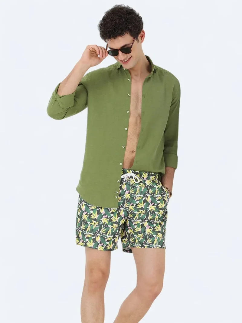 كيب ملابس سباحة كاكي