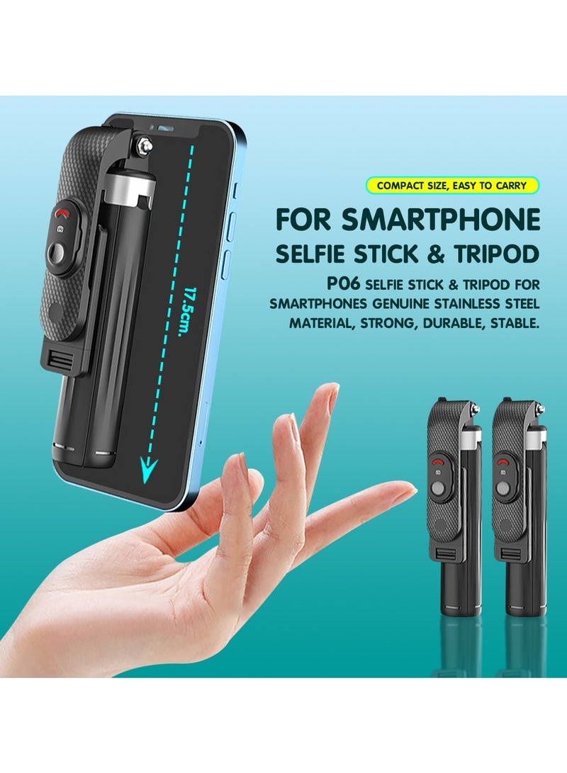 3-in-1 Wireless Selfie Stick with Dual Lights and Bluetooth Remote – Portable and Convenient - Image 2