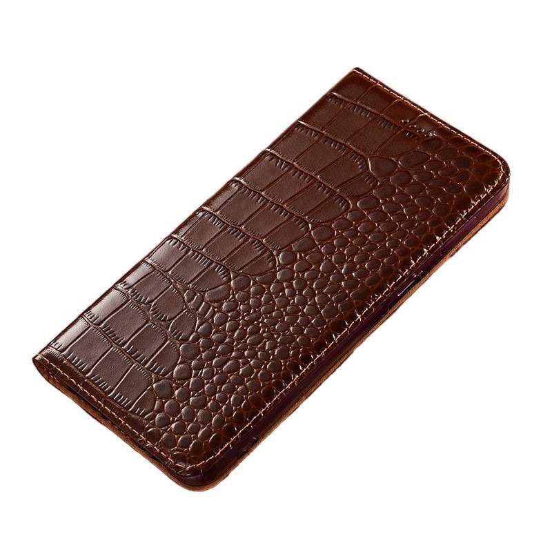 MS Leather Texture Protective Case for Redmi Note 13 with Shockproof and Drop Protection plus Shockproof plus Kickstand plus Strong Magnetic in Brown - Image 1