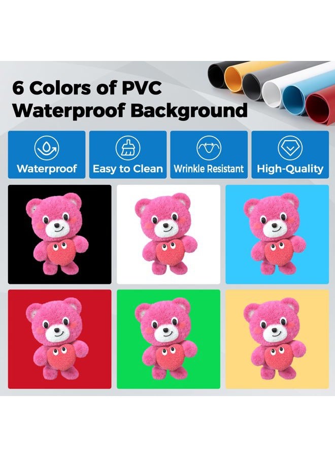 hellovetee Photo Light Box, Portable 47"x20"x55" Photo Studio Light Box, Shooting Tent Kit with 576 Light Beads and 3 Color Backdrops. Large Lightbox with 6 Stepless Dimming Light Boards for Photography. - Image 4