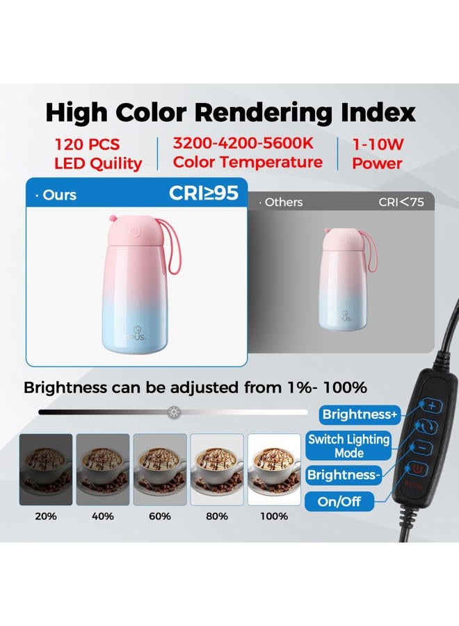 hellovetee Photo Light Box, Portable 47"x20"x55" Photo Studio Light Box, Shooting Tent Kit with 576 Light Beads and 3 Color Backdrops. Large Lightbox with 6 Stepless Dimming Light Boards for Photography. - Image 5