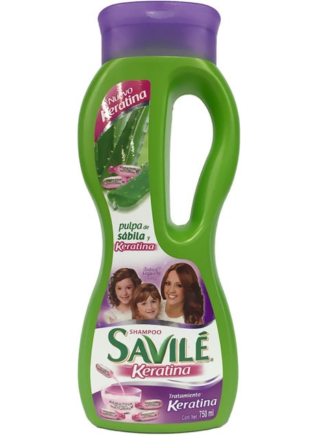 Savile Shampoo Saville LISO Keratina (Pulpa De Sabila Y Keratina) 750mlper Bottle 