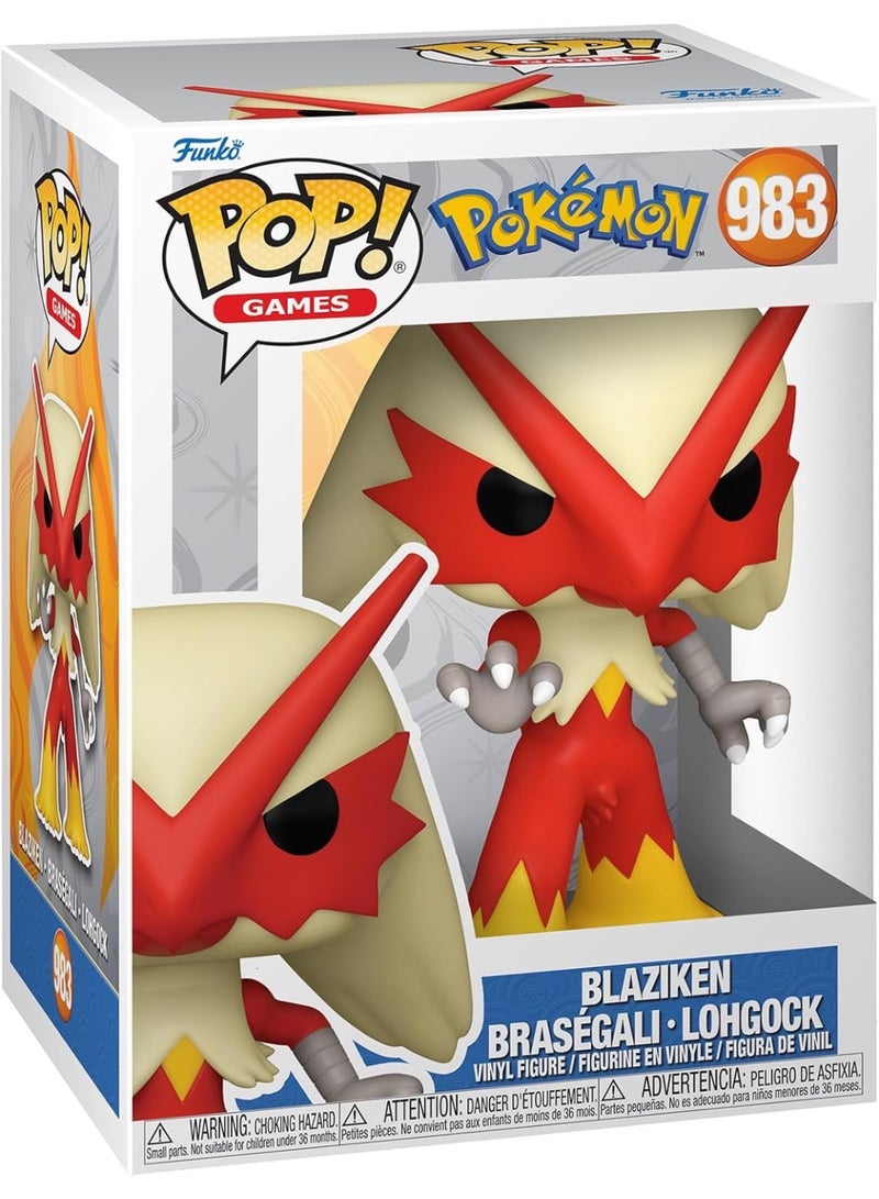 فانكو بوب Funko Pop! Games: Pokémon - Blaziken - مجسم فينيل قابل للجمع - فكرة هدية - منتج مرخص رسمياً - ألعاب للأطفال والكبار - لمحبي ألعاب الفيديو - مجسم... - Image 2