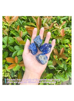 Generic 7pcs Big Size Natural Raw Lapis Lazuli Crystals Larger 2"-5", for Healing, Meditation, Reiki, Casting, Polishing, Decoration  - Image 3