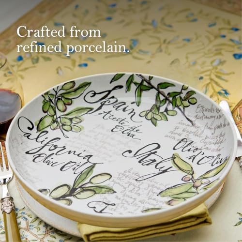 Rosanna Olive Oil Large Porcelain Serving Bowl, 13", 1 Unit, Salad Bowl, Pasta Serving Bowls, Italian Pasta Bowls - Image 3