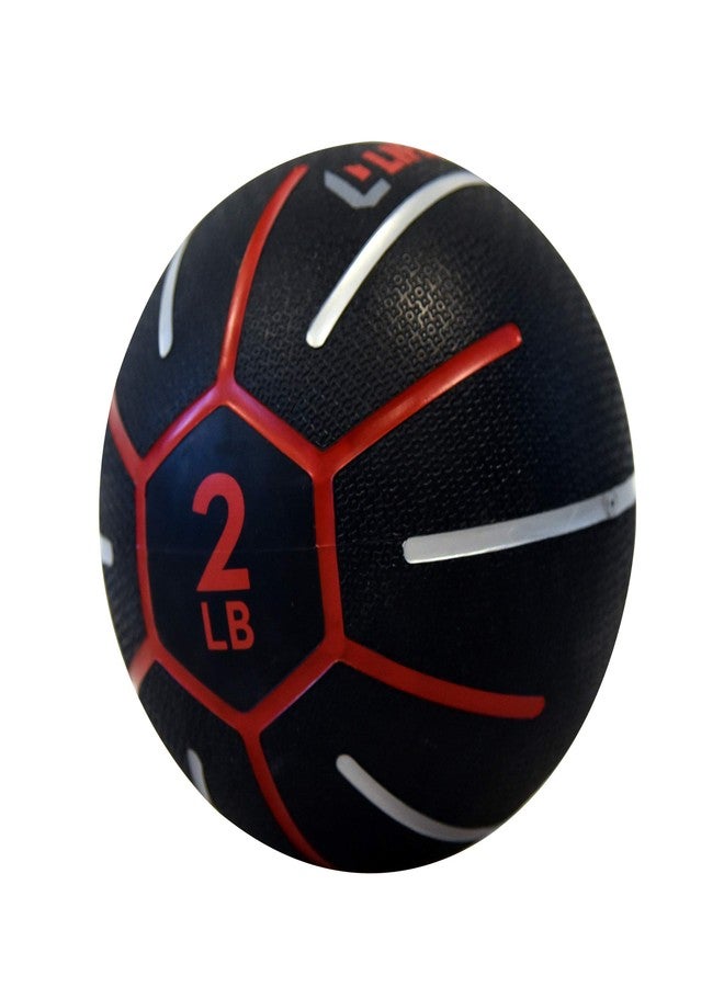 Lifeline Fitness Medicine Ball - Total Body Strength and Stability Training - Multiple Weights Available - Non-Slip, Light Bounce - Textured Surface - Durable - Home Gym Exercise Equipment 2 lbs - Image 1