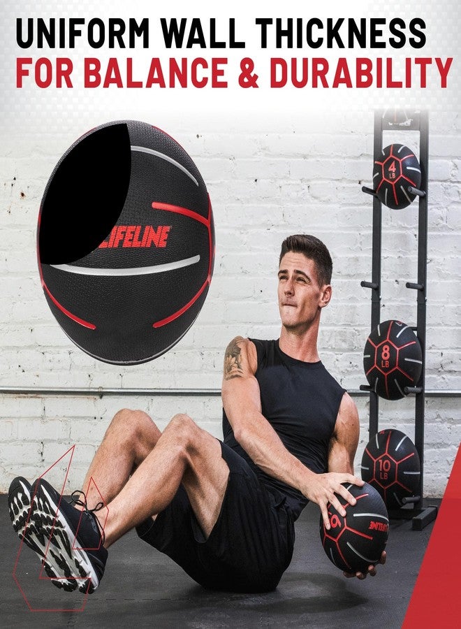 Lifeline Fitness Medicine Ball - Total Body Strength and Stability Training - Multiple Weights Available - Non-Slip, Light Bounce - Textured Surface - Durable - Home Gym Exercise Equipment 2 lbs - Image 5