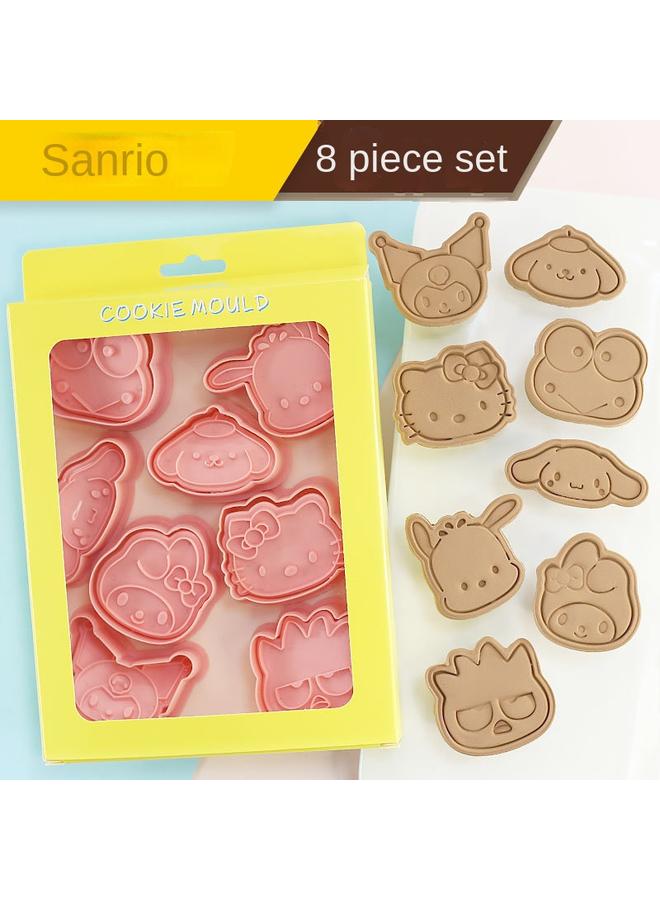 Bluejw Mini Sanrio Cartoon Biscuit Mold Household Three-Dimensional Watermelon Press Cutting Mold Manual Fold Sugar Bakers Boiling - Image 2