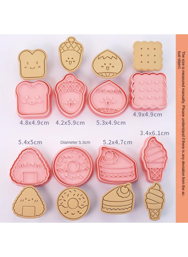 Bluejw Mini Sanrio Cartoon Biscuit Mold Household Three-Dimensional Watermelon Press Cutting Mold Manual Fold Sugar Bakers Boiling - Image 1