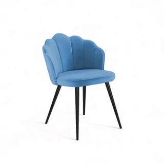 Finch Fox Blake Luxurious Home Collection Dining Room Chairs in Steel Blue Velvet Material Stylish Design with Black Metal Powder Coated Legs - pzsku/Z4128BC3384B5DEF709ADZ/45/1745821355/306a3cf4-52b0-4bf6-b6cd-a05abfa2611f