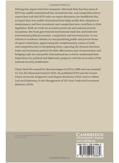 Law and Politics on Export Restrictions: Wto and Beyond