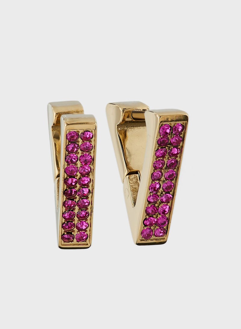 GUESS Triangle Stud Earrings - Image 1