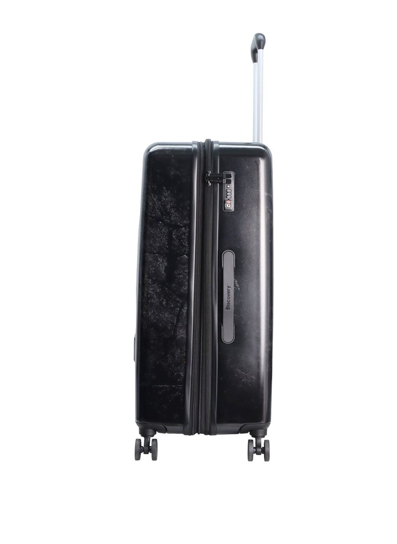 Discovery Stone ABS Hard Shell Large Check-In Travel Suitcase Black, Durable Lightweight Travel Luggage, 4 Double Wheel Trolley Bag with TSA Combination Lock (71 cm/28 Inch). - pzsku/Z4128EBD48B98B9FD0390Z/45/_/1720612528/1522192a-da2e-4eb1-8fef-9fc2680e221a
