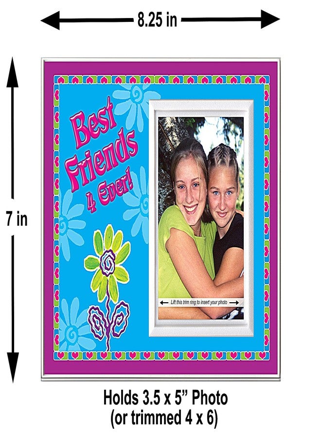 Expressly Yours! Photo Expressions Expressly Yours! Best Friend Picture Frame - Best Friends 4-Ever Bright and Colorful Gift for Your Bestie - Easy-Load Photo - Sized for Tabletop 8.25 x 7 Inches - Holds 3.5 x5 Photo. - Image 3