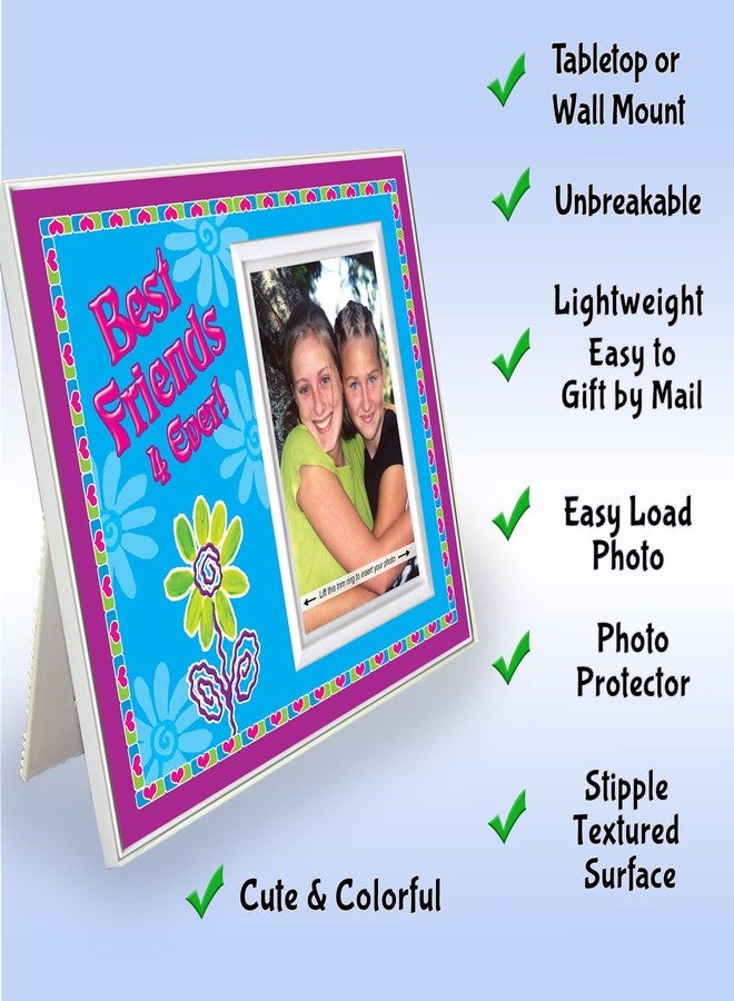 Expressly Yours! Photo Expressions Expressly Yours! Best Friend Picture Frame - Best Friends 4-Ever Bright and Colorful Gift for Your Bestie - Easy-Load Photo - Sized for Tabletop 8.25 x 7 Inches - Holds 3.5 x5 Photo. - Image 2